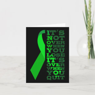 Cancer Its Not Over When You Lose Its Over When Yo Card