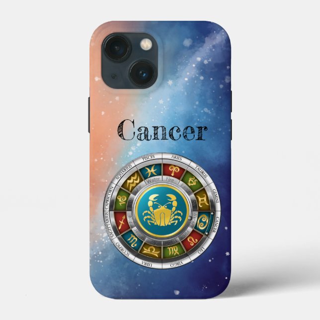 Cancer (June 21-July 22). Zodiac Signs. Case-Mate iPhone Case (Back)
