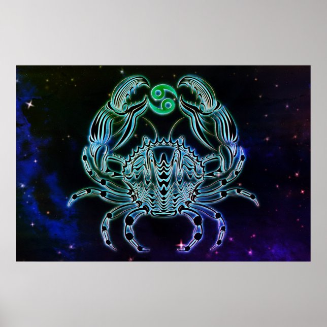 cancer le crabe affiche zodiac (Devant)