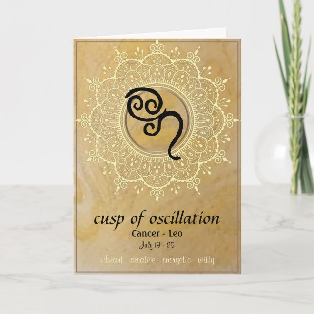 Cancer-Leo Cusp Greeting Card (Front)