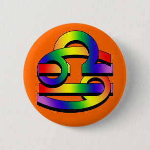 Cancer & Libra GLBT 2 Inch Round Button
