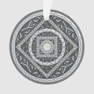 Cancer Mandala Acrylic Ornament