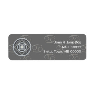 Cancer Mandala Address Label