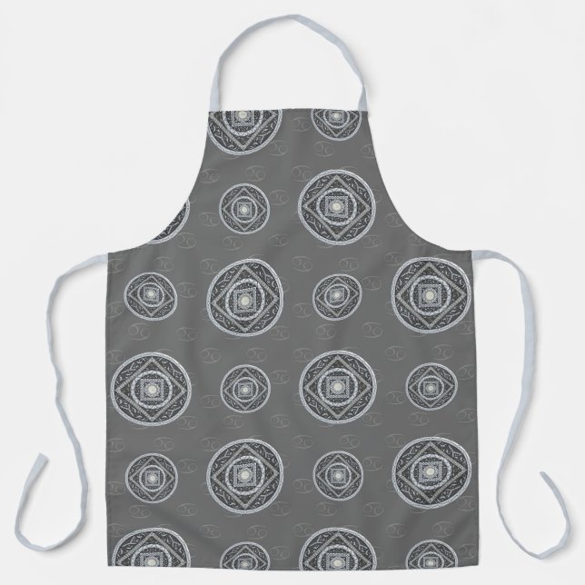 Cancer Mandala All-Over Print Apron (Front)