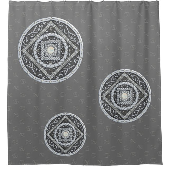 Cancer Mandala Douche rideau (Devant)