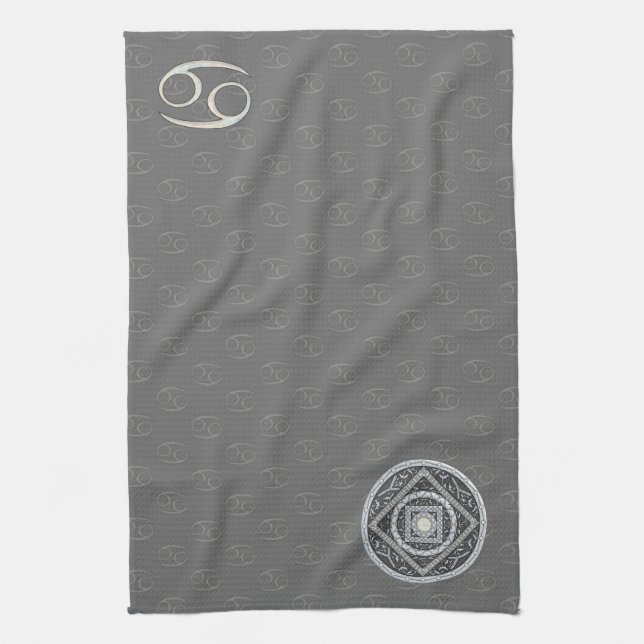Cancer Mandala Hand Towel (Vertical)
