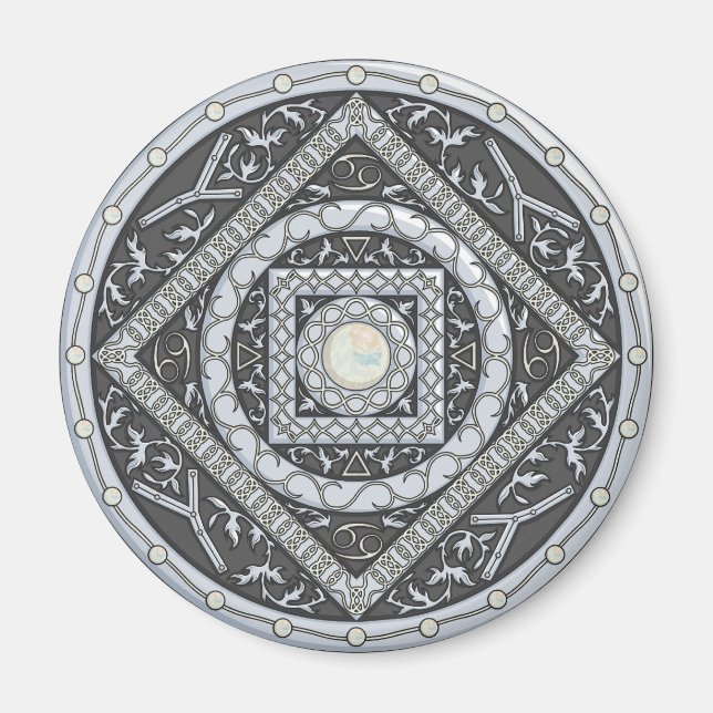 Cancer Mandala Magnet (Front)