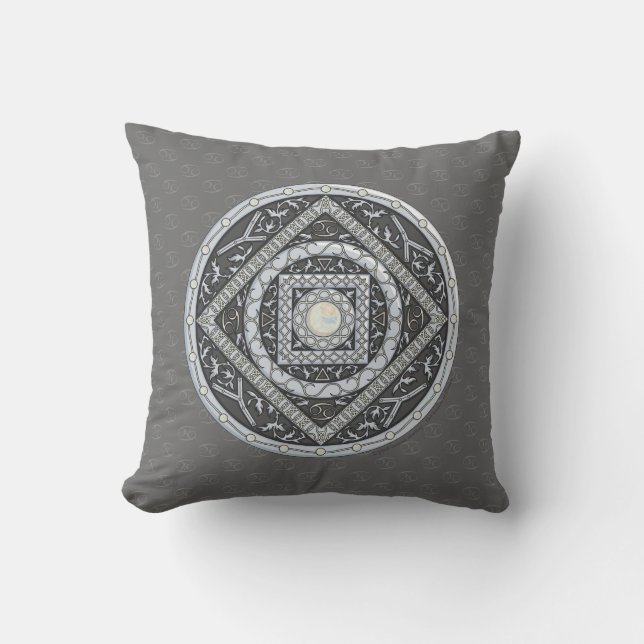 Cancer Mandala Pillow (Front)
