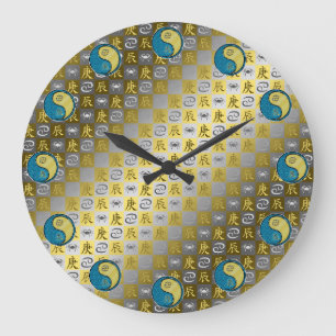 Cancer & Metal Dragon Large Clock