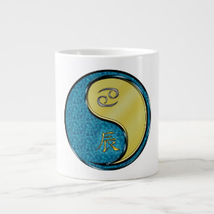 Cancer & Metal Dragon Large Coffee Mug