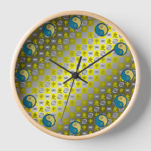 Cancer & Metal Monkey Clock