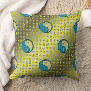 Cancer & Metal Monkey Throw Pillow