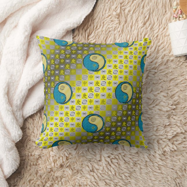 Cancer & Metal Monkey Throw Pillow (Blanket)