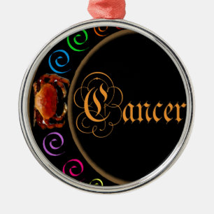 Cancer Metal Ornament