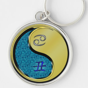 Cancer & Metal Ox Keychain
