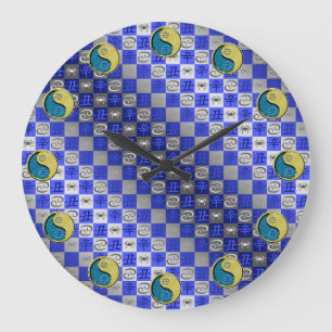 Cancer & Metal Ox Large Clock