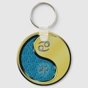 Cancer & Metal Rabbit Keychain