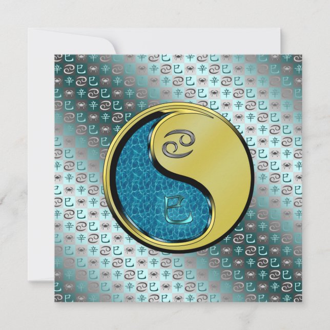 Cancer & Metal Snake Card (Front)