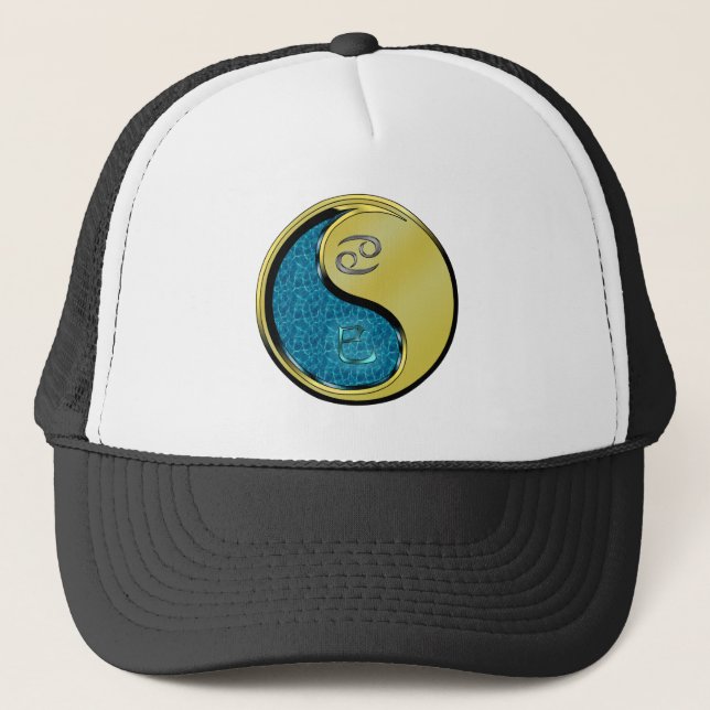 Cancer & Metal Snake Trucker Hat (Front)