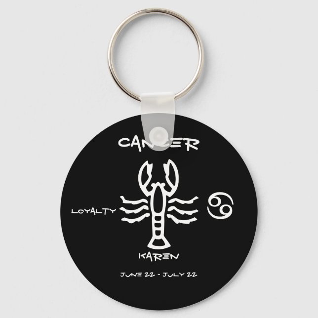 Cancer Personalized Keychain (Front)