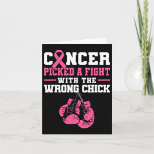 Cancer Picked A Fight With The Wrong Chick Boxing Card
