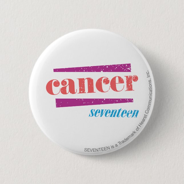 Cancer Pink 2 Inch Round Button (Front)