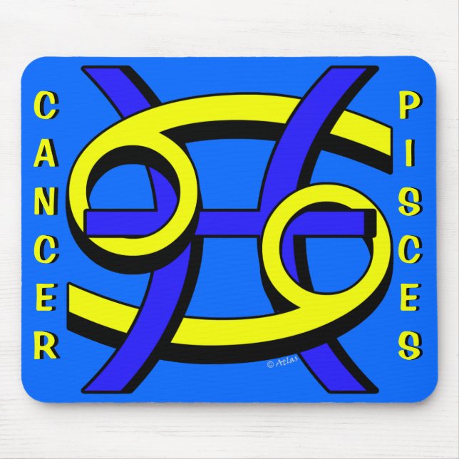 Cancer & Pisces BY Mouse Pad (Front)