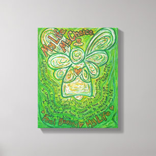 Cancer Poem Angel Painting Wrapped Canvas Art