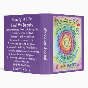 Cancer Poem Inspiré Rainbow Classeur