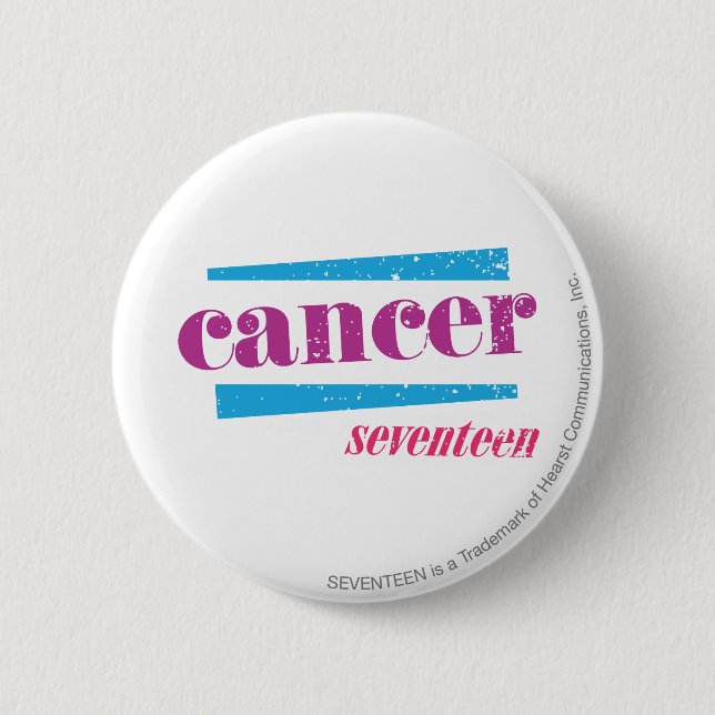 Cancer Purple 2 Inch Round Button (Front)