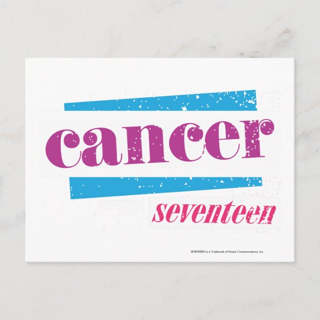 Cancer Purple Postcard (Front)