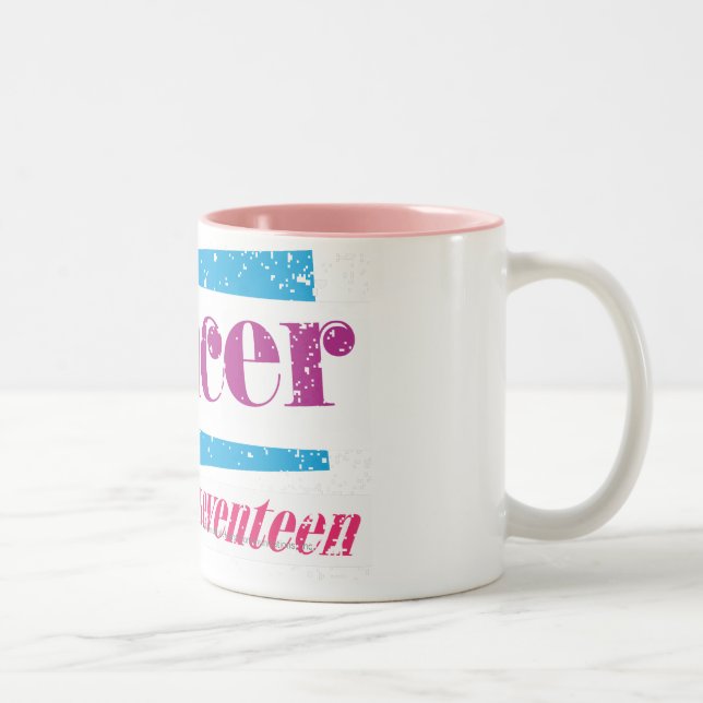 Cancer Purple Two-Tone Coffee Mug (Right)