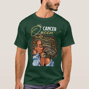 Cancer Queen Sweet As Candy Birthday Gift For Blac T-Shirt