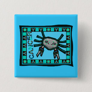 Cancer Quilt 2 Inch Square Button