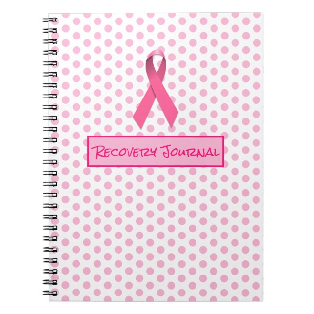 Cancer Recovery Journal Spiral Photo Notebook (Front)