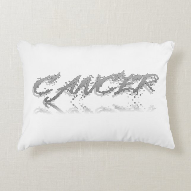 Cancer Reflection Throw Pillow (Front)