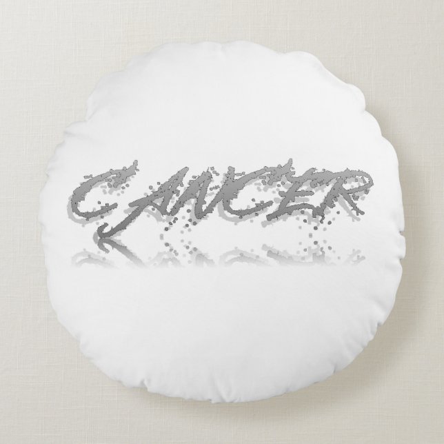 Cancer Reflection Throw Pillow (Front)