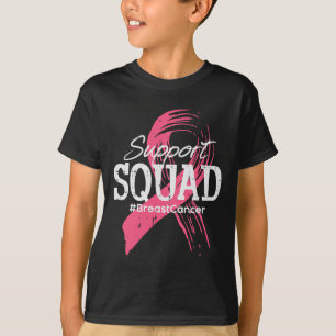 Cancer Ribbon Support Squad Awareness Men Women Ki T-Shirt