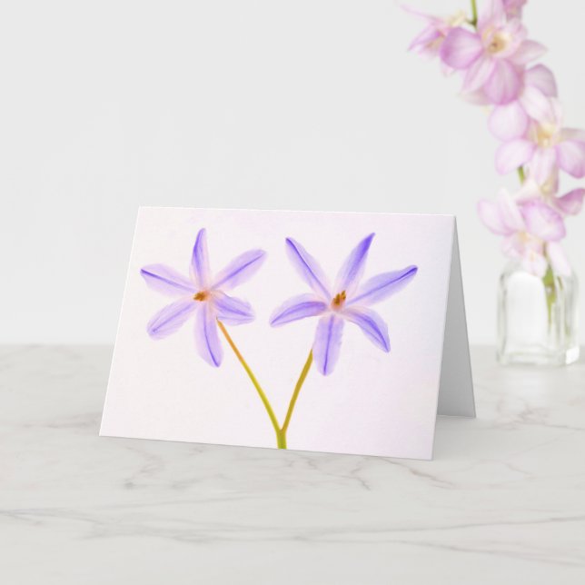 Cancer/Serious Illness Floral Support Card (Orchid)