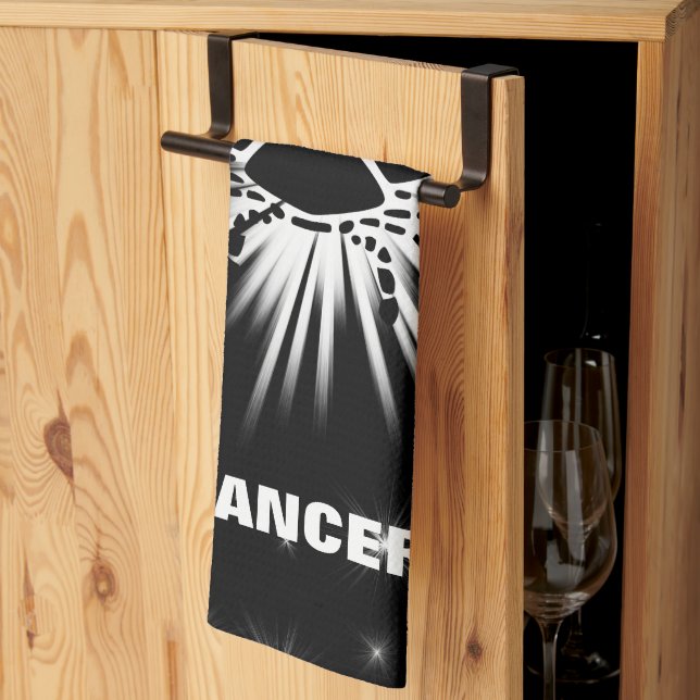 Cancer sign kitchen towel (Thirds Fold)