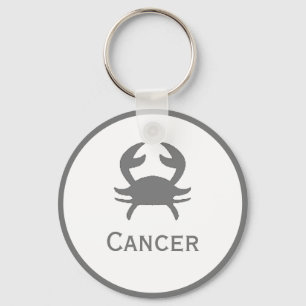 Cancer Sign of the Zodiac Design Keychain