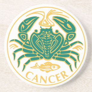 Cancer Sign of the Zodiac on a Coaster