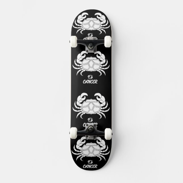Cancer Silhouette Skateboard (Front)