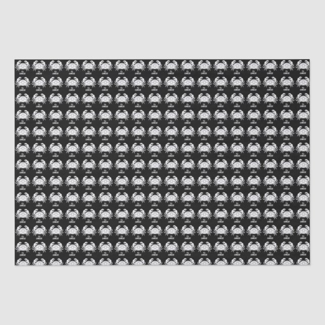 Cancer Silhouette Wrapping Paper (Front)