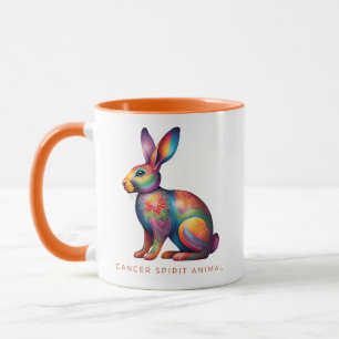Cancer Spirit Animal Rabbit Alebrije Mug