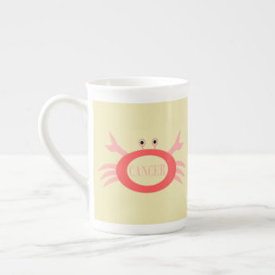 Cancer Star Sign Crab Bone China Mug