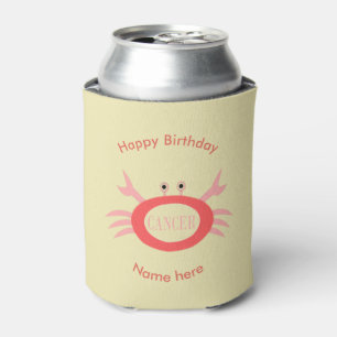Cancer Star Sign Crab Can Cooler