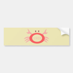 Cancer Star Sign Crab Car Sticker