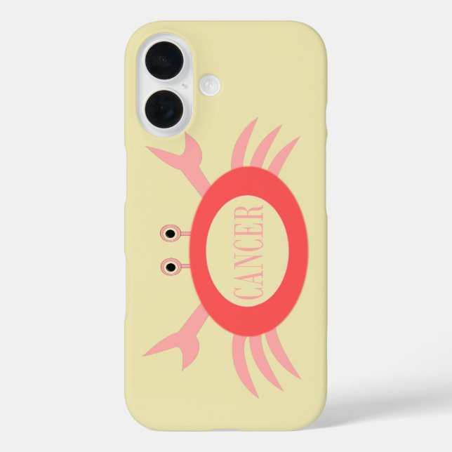 Cancer Star Sign Crab Case-Mate iPhone Case (Back)