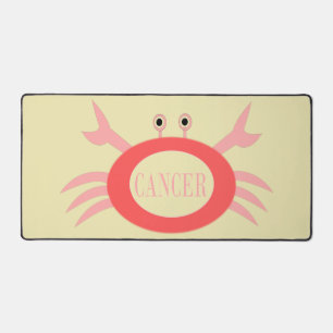 Cancer Star Sign Crab Desk Mat
